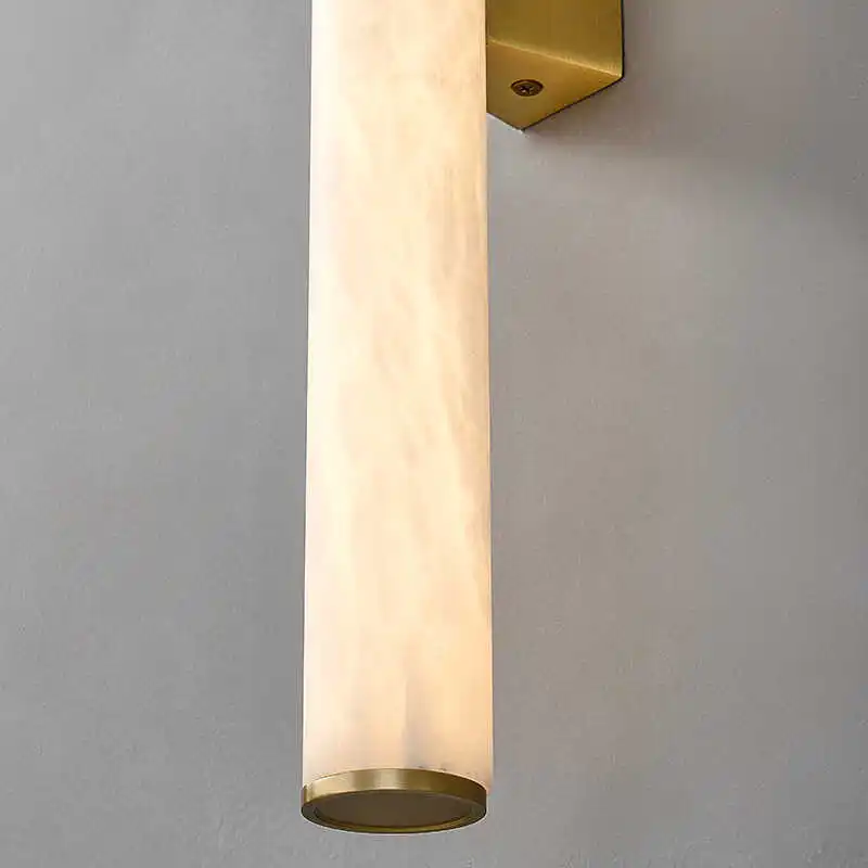 Minimalistische Wandleuchte aus Kupfer und Marmor für Wohnzimmer – Marmoria