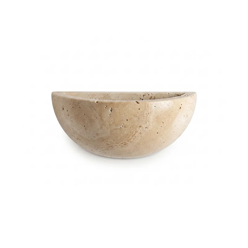 Wandleuchte aus natürlichem gelbem Stein im japanischen Stil – Kazairo