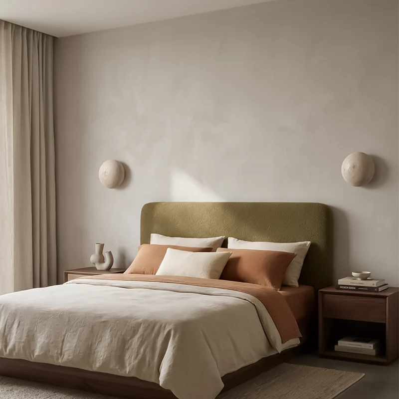 Wandleuchte aus Stein für Wohnzimmer und Schlafzimmer – Serenitea