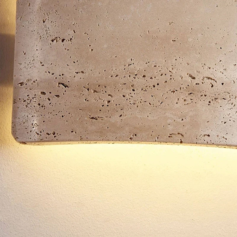 Wandlampe aus Stein im Wabi-Sabi-Stil für die Terrasse – Stonara