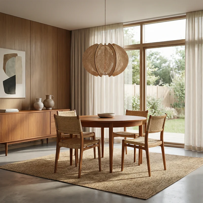 Nordische Holz-Hängelampe für den Innenbereich – Nordisea