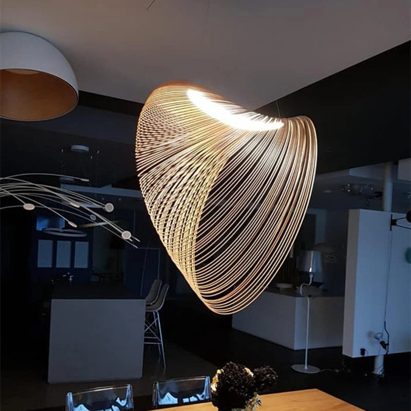 Elegante Bambus-Hängelampe für Wohnzimmer – Arboréa