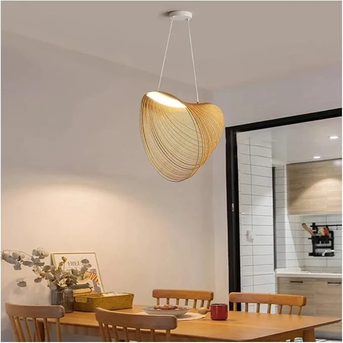 Elegante Bambus-Hängelampe für Wohnzimmer – Arboréa