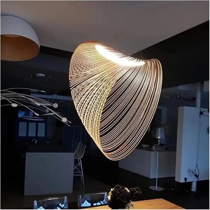 Elegante Bambus-Hängelampe für Wohnzimmer – Arboréa