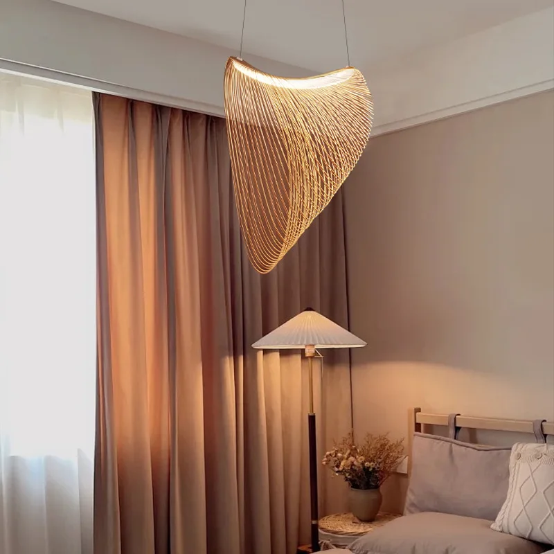Elegante Bambus-Hängelampe für Wohnzimmer – Arboréa
