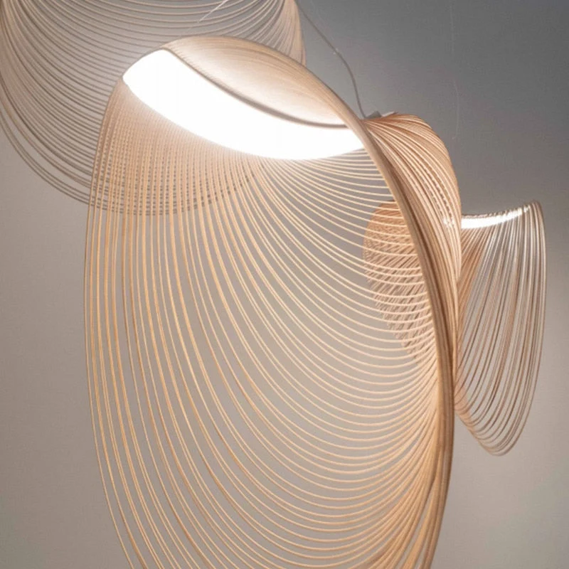 Elegante Bambus-Hängelampe für Wohnzimmer – Arboréa