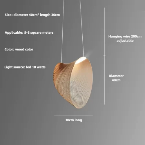 Elegante Bambus-Hängelampe für Wohnzimmer – Arboréa