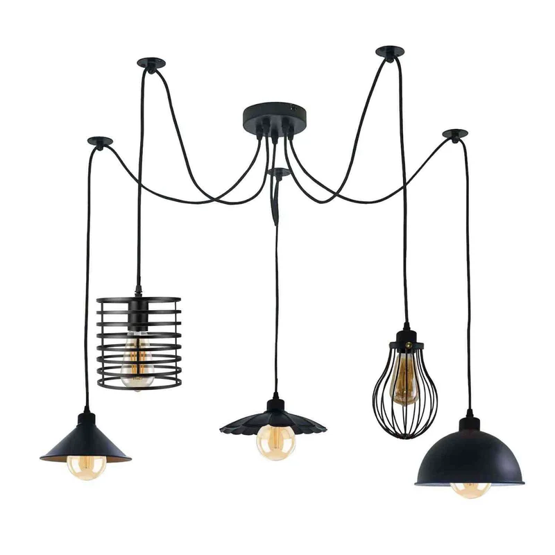 Ledsone Spinnen Pendelleuchte im Landhausstil ~3512