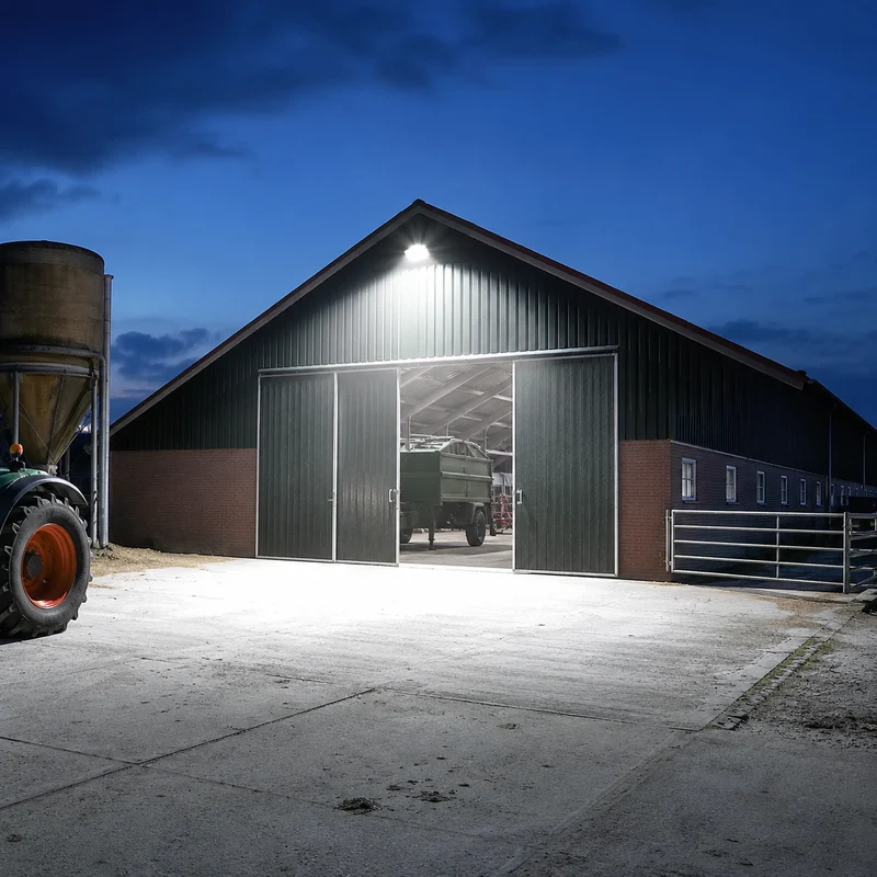LED Industrielle Bauleuchte | Aurus | 180W, 240W, 300W Schalter | Schwarz | CCT Lichtfarbe einstellbar