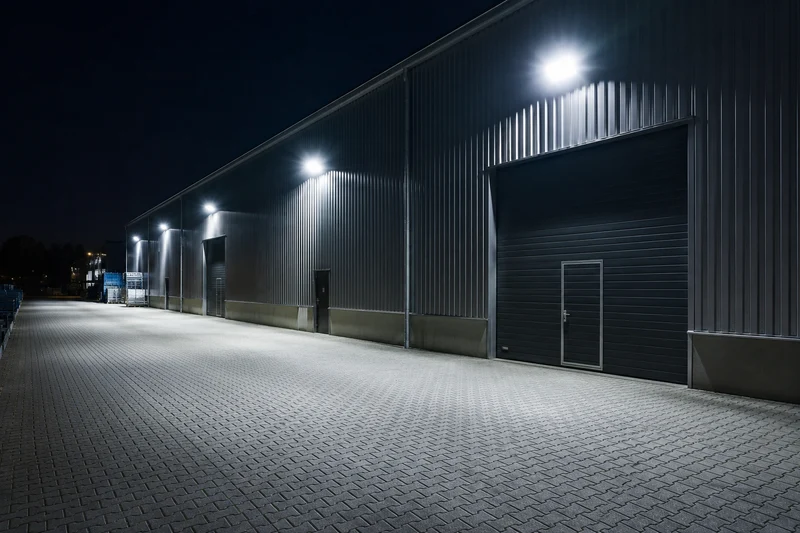 LED Industrielle Bauleuchte | Aurus | 180W, 240W, 300W Schalter | Schwarz | CCT Lichtfarbe einstellbar