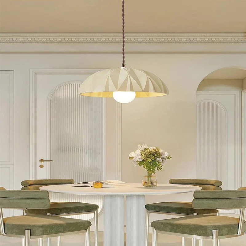Pendant Light French Elegant Dome Handmade, Resin