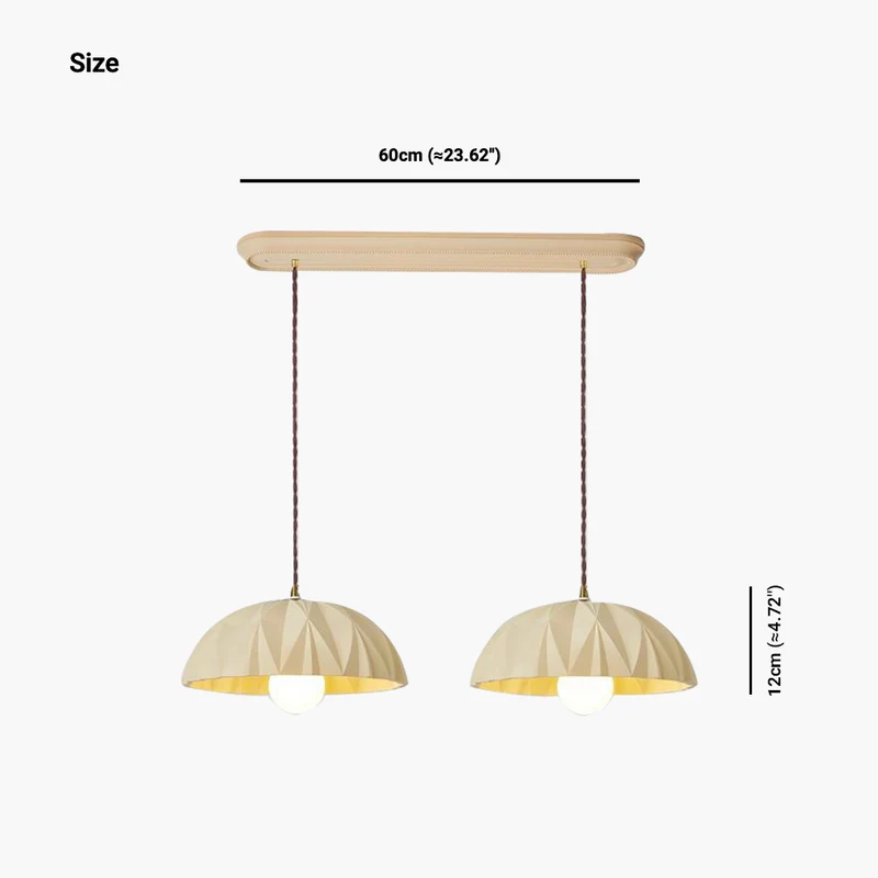 Pendant Light French Elegant Dome Handmade, Resin