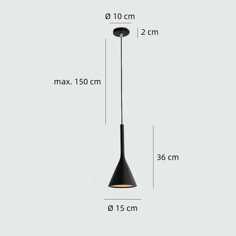 Moderne kleine Pendelleuchten aus Metall für den Bartisch