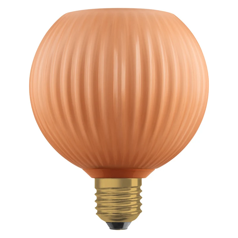 OSRAM DECOR LED-Lampe farbiges Glas Kugel orange