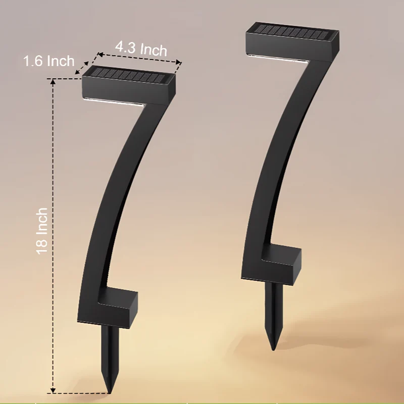 Zeitgenössische wasserdichte Solar-Gartenlampen – Célestion