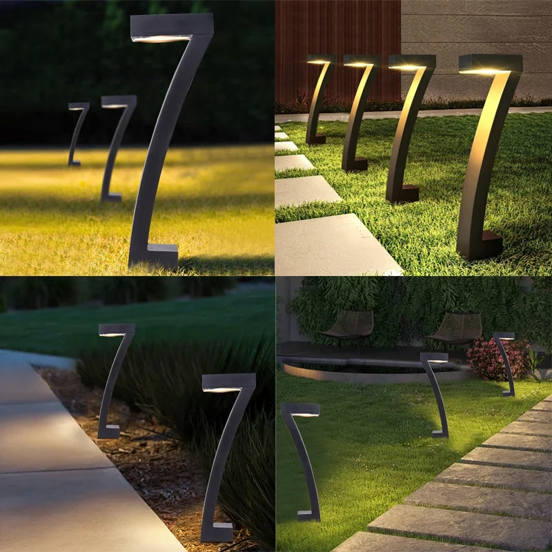 Zeitgenössische wasserdichte Solar-Gartenlampen – Célestion