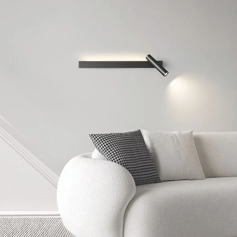 Wall Lamp Spotlight Minimalist Linear LED, Black / Gold