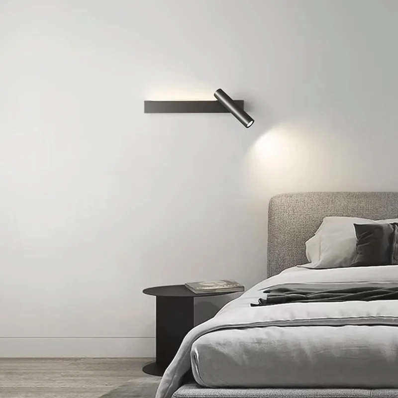 Wall Lamp Spotlight Minimalist Linear LED, Black / Gold