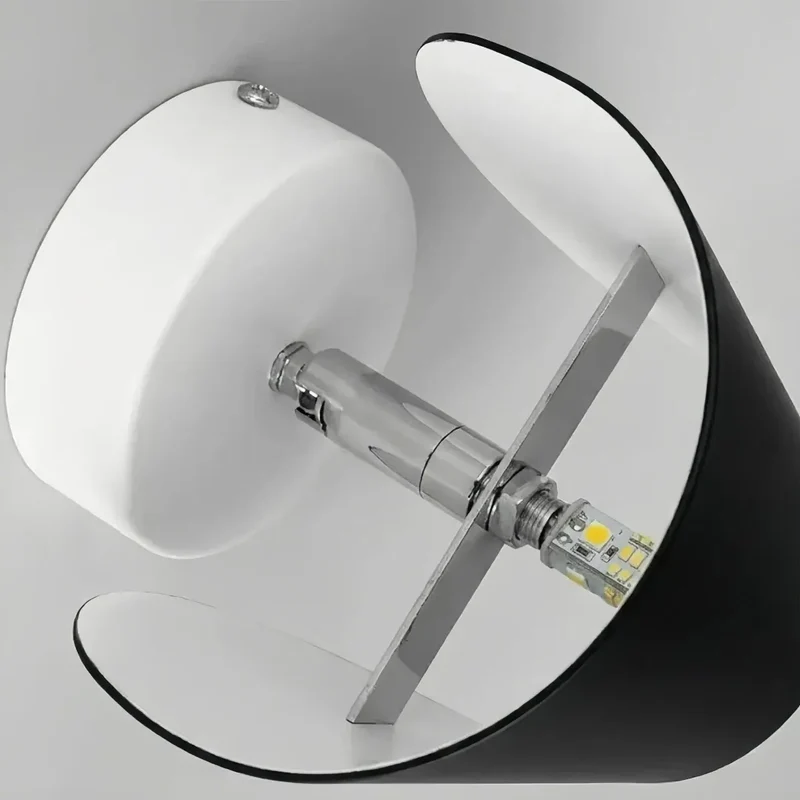 Moderne LED-Wandleuchte für den Innenbereich, 360° schwenkbar