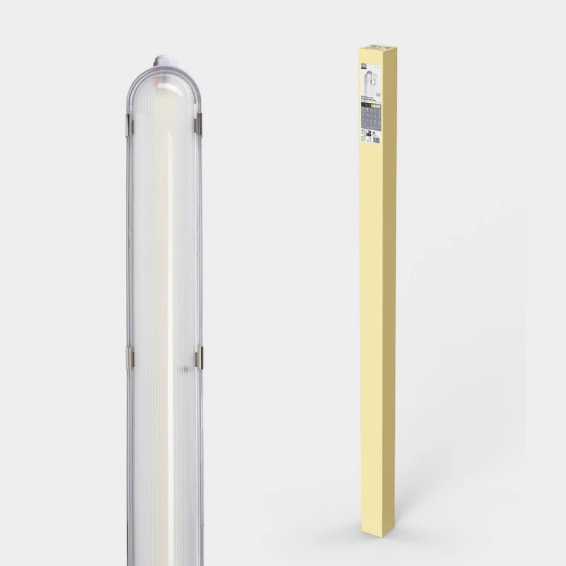 LED Feuchtraumleuchte mit Strip 150cm 39W 7020lm 3000/4000/6500K IP65 Grau - LED's Light Pro