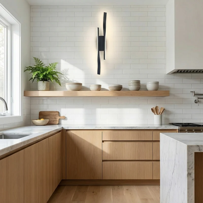 Moderne schwarze Wandleuchte für Wohnzimmer – Novaluces