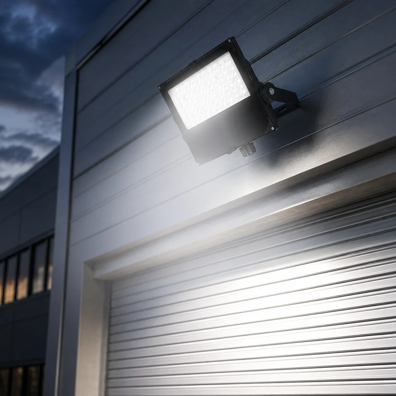 LED Industrielle Bauleuchte | Aurus | 100W, 80W, 60W Schalter | Schwarz | Einstellbare Lichtfarbe