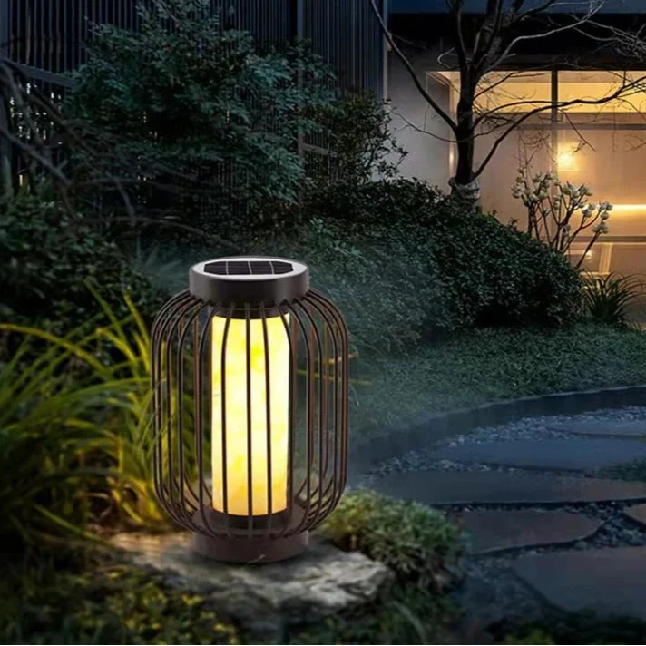 Moderne Rasenlampe aus Edelstahl – Taléria