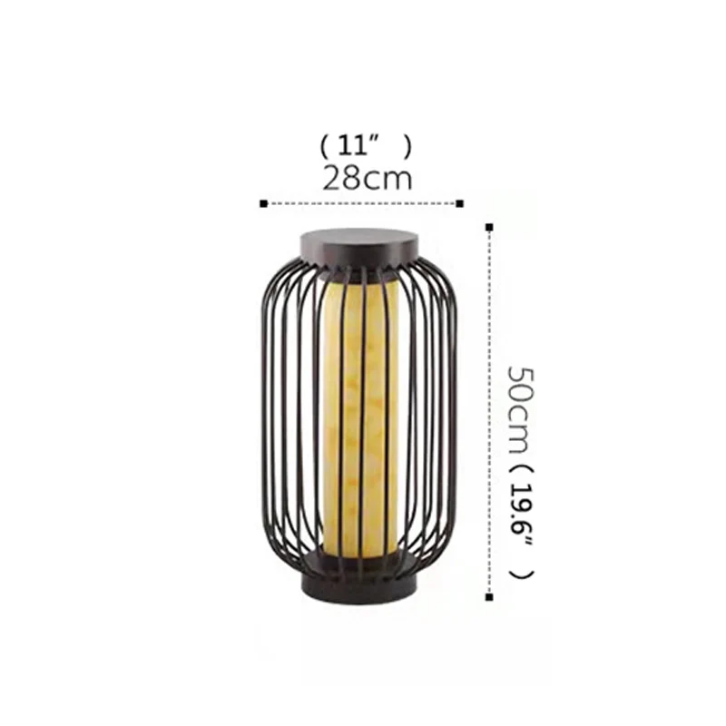 Moderne Rasenlampe aus Edelstahl – Taléria