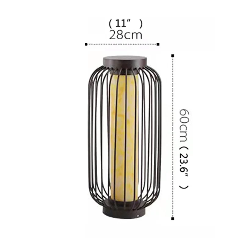 Moderne Rasenlampe aus Edelstahl – Taléria