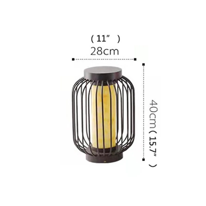 Moderne Rasenlampe aus Edelstahl – Taléria