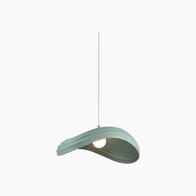 Pendant Light Unique Wabi-Sabi Cream Colored, Resin