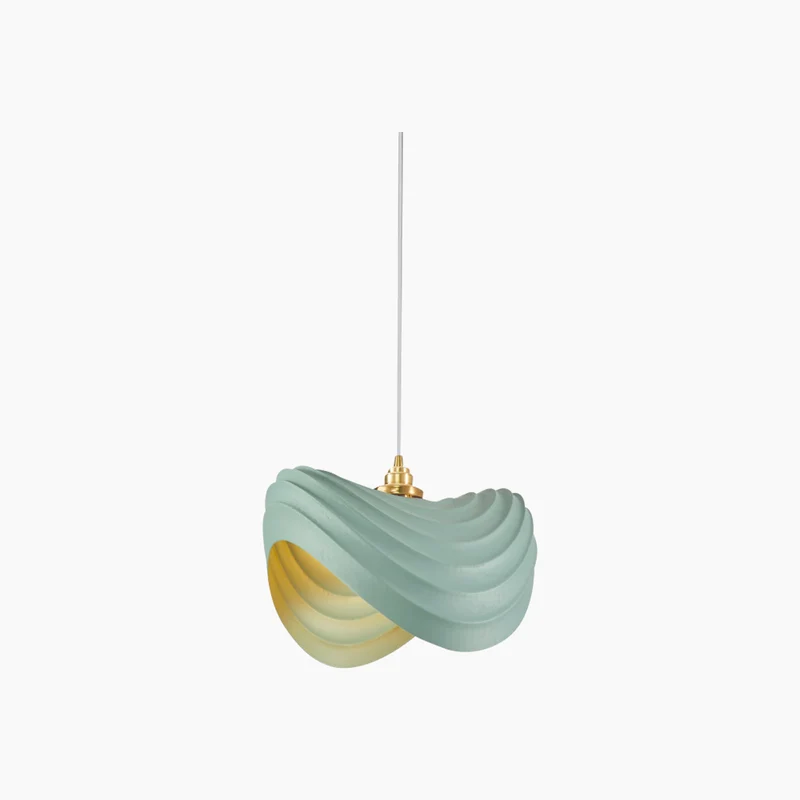 Pendant Light Unique Wabi-Sabi Cream Colored, Resin