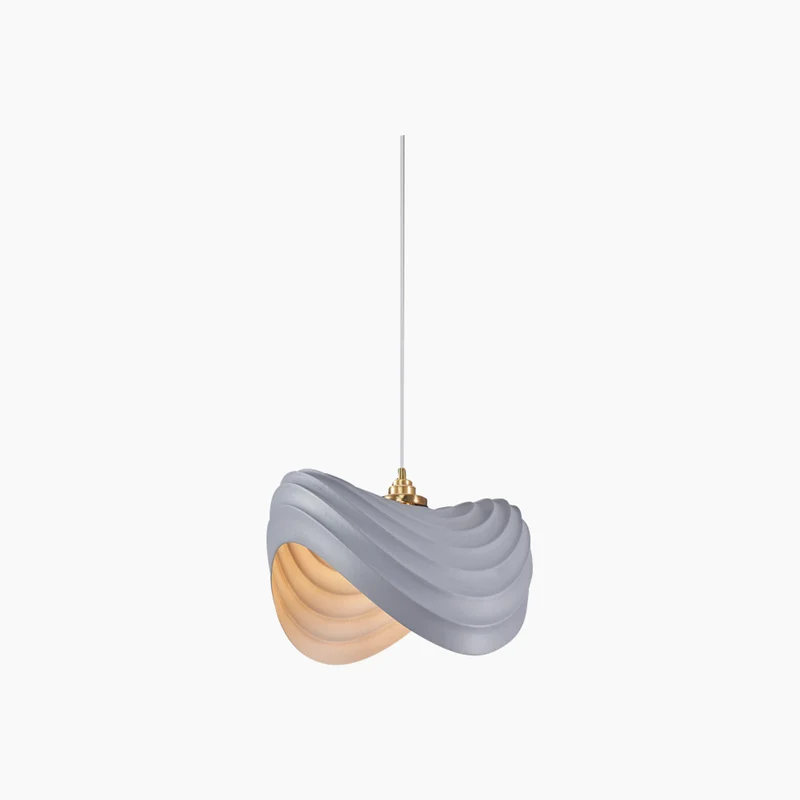 Pendant Light Unique Wabi-Sabi Cream Colored, Resin