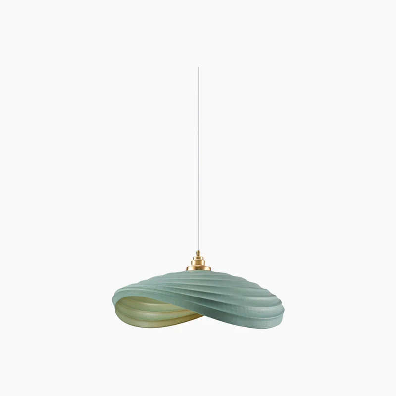 Pendant Light Unique Wabi-Sabi Cream Colored, Resin
