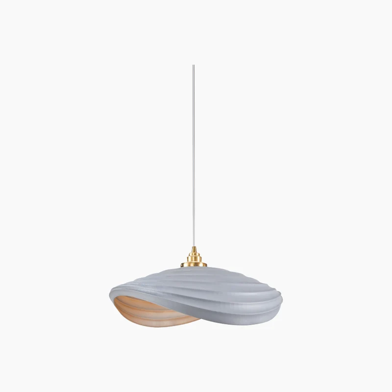 Pendant Light Unique Wabi-Sabi Cream Colored, Resin