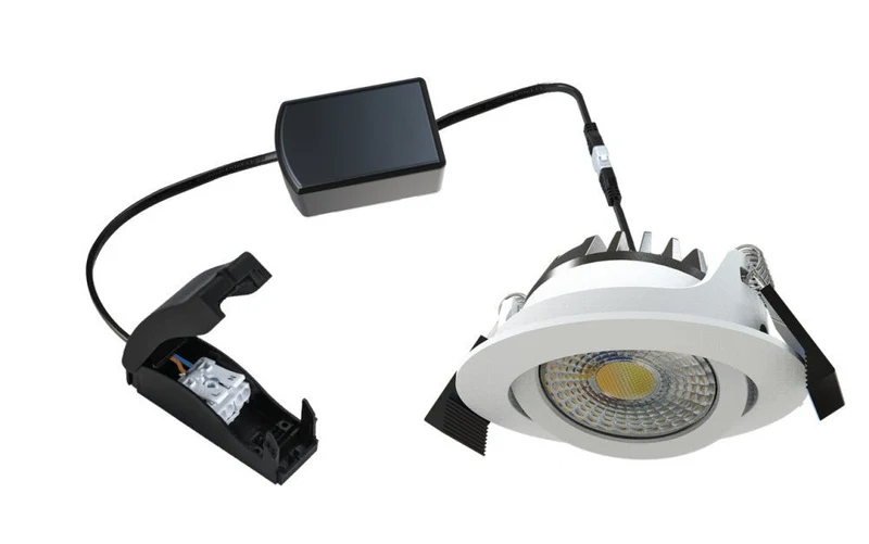 LED Spot 5W 350lm 1800/2700K extra warmweiß/warmweiß IP54 Weiß - LED's Light Pro
