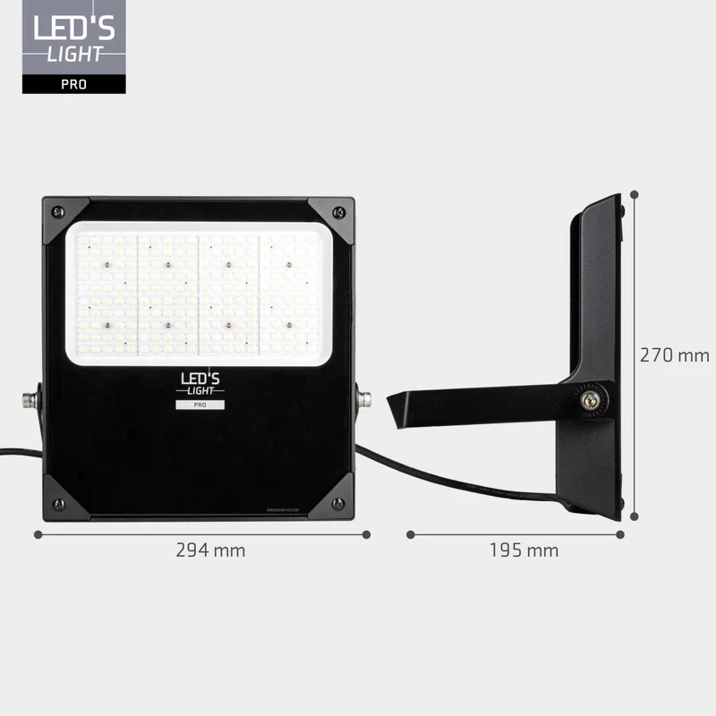 LED Flutlicht 100W 14000lm 3000/4000/5000K warmweiß/neutralweiß IP66 - LED's Light Pro