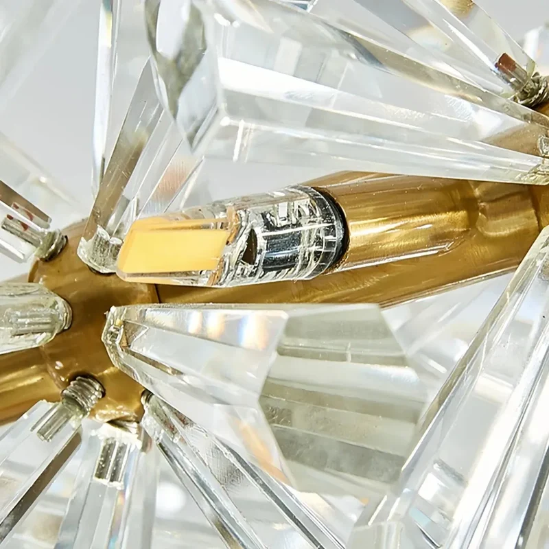 LED Kristall Ring Kronleuchter für Wohnzimmer