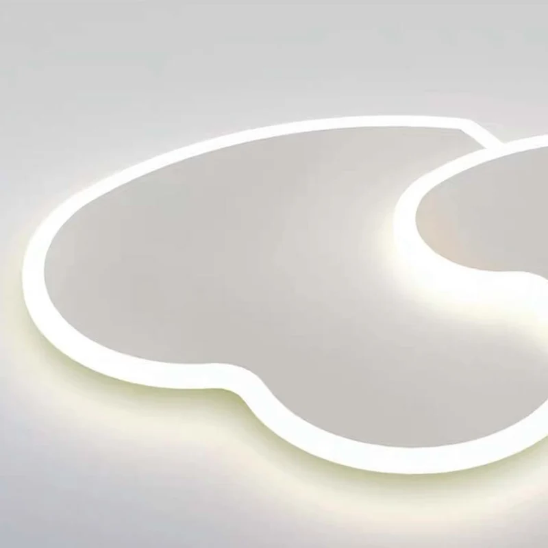 Ceiling Light Minimalist Heart Shape LED for Girls Room, White