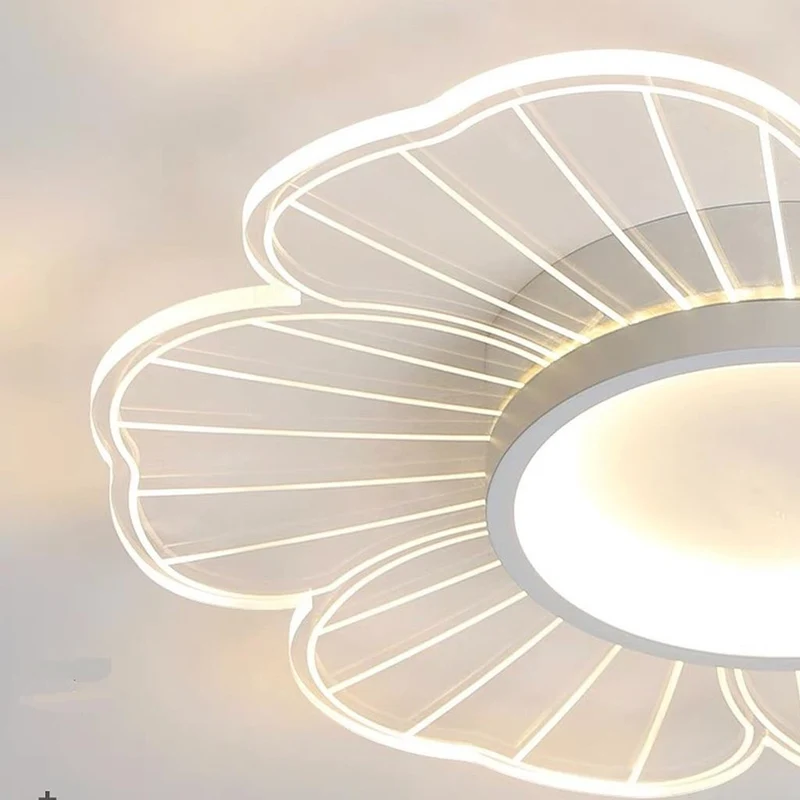Flush Mount Ceiling Light Elegant Acrylic Flower LED