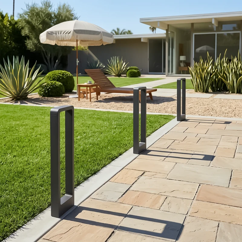 Zeitgemäßer Garten-Poller mit Beleuchtung – Arclumia