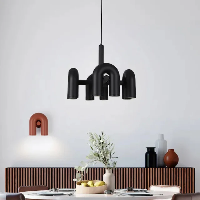 Moderne Design Pendelleuchte mit verstellbarem U-förmigem Lampenkopf
