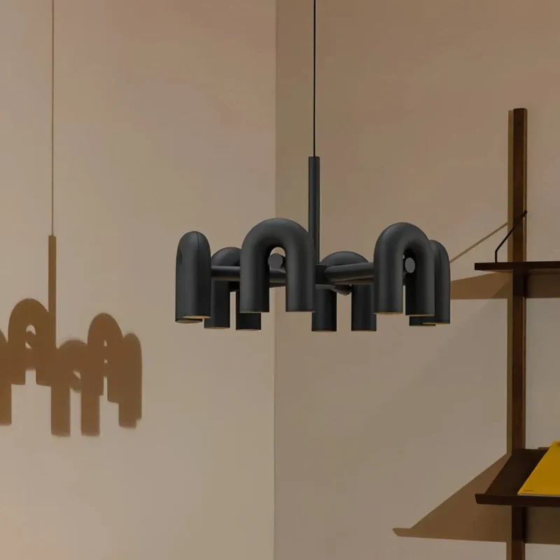 Moderne Design Pendelleuchte mit verstellbarem U-förmigem Lampenkopf
