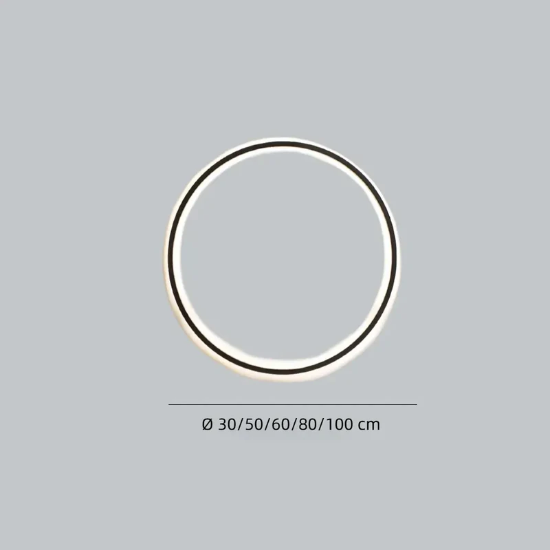 Moderne LED-Ring-Wandleuchte für das Wohnzimmer mit Akku