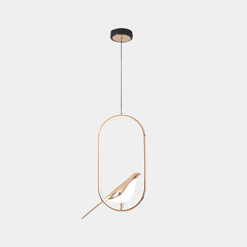 Pendant Light Unique Circular / Oval Magpie Bird LED