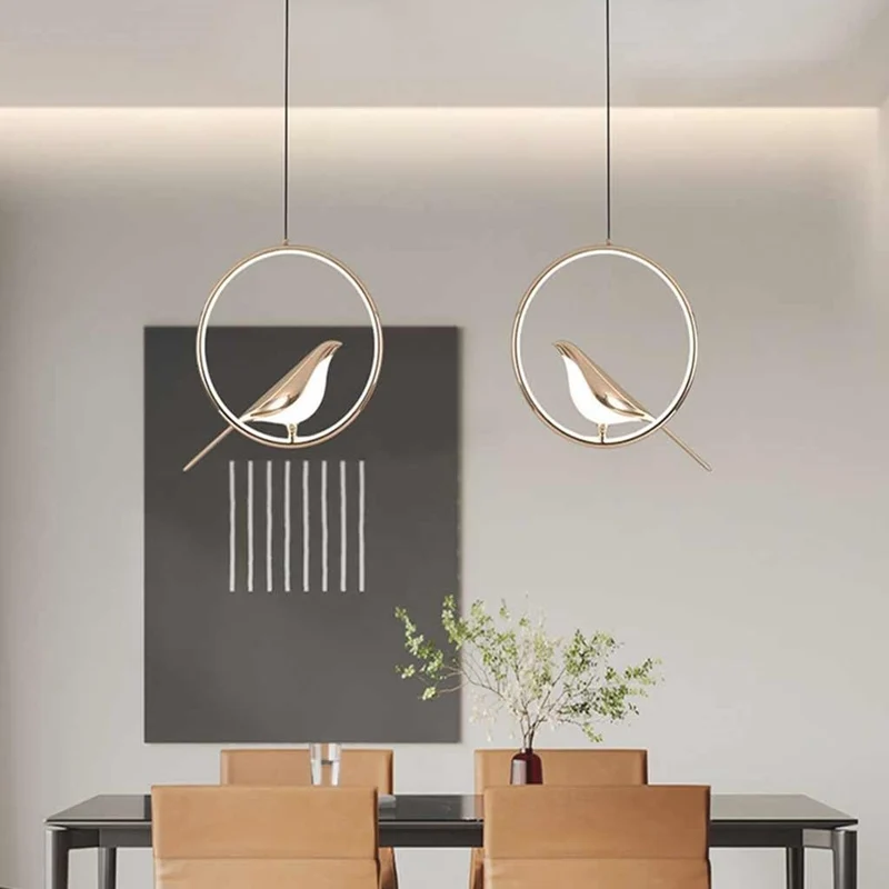 Pendant Light Unique Circular / Oval Magpie Bird LED