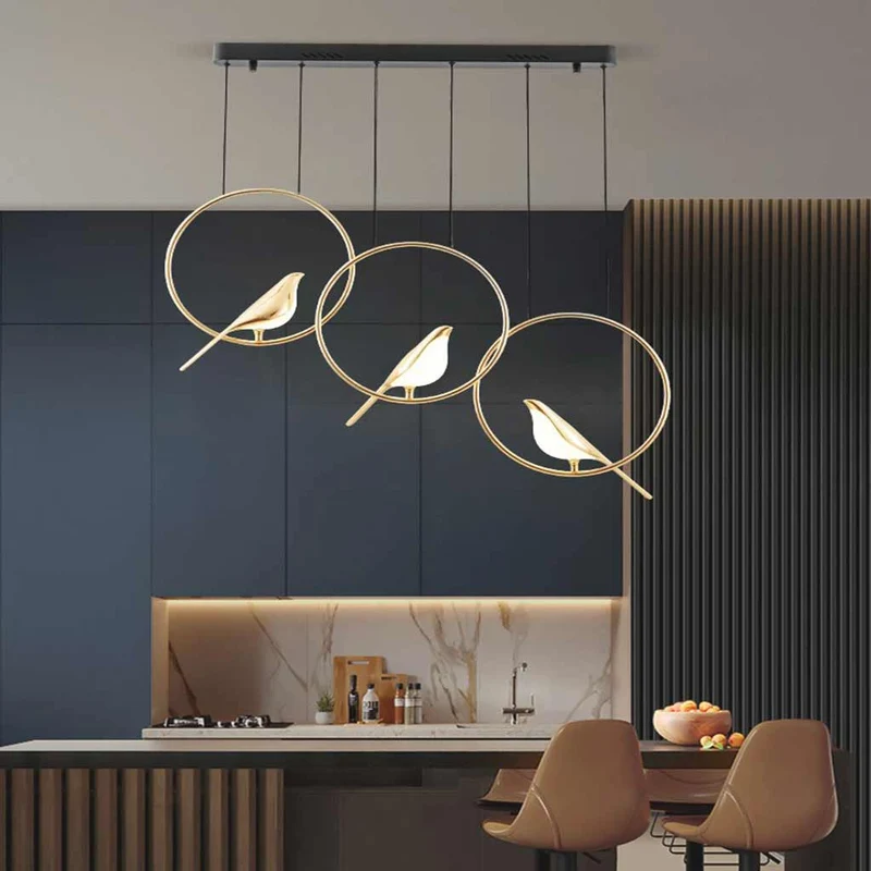 Chandelier Pendant Light Unique Creative Magpie Bird LED