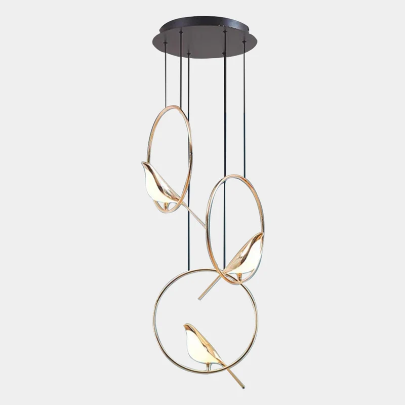 Chandelier Pendant Light Unique Creative Magpie Bird LED
