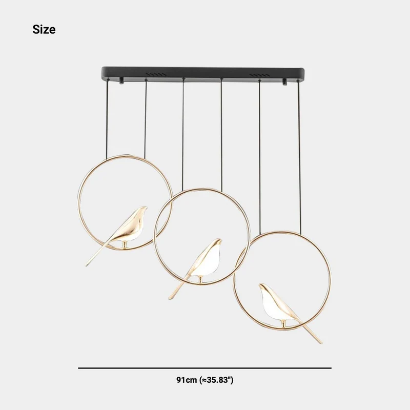 Chandelier Pendant Light Unique Creative Magpie Bird LED