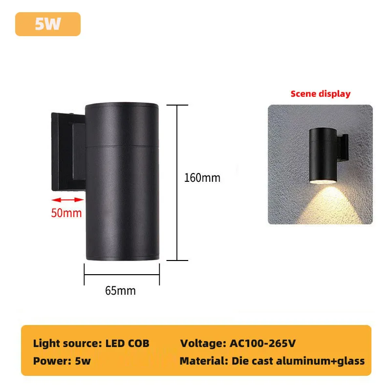 Moderne Außenwandleuchte aus Aluminium – Alumode